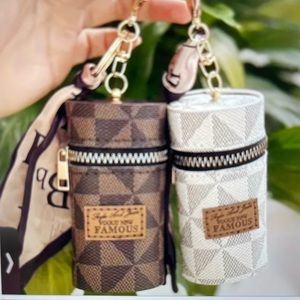 Designer Inspired Lipstick carrying case / Keychain (price for both)